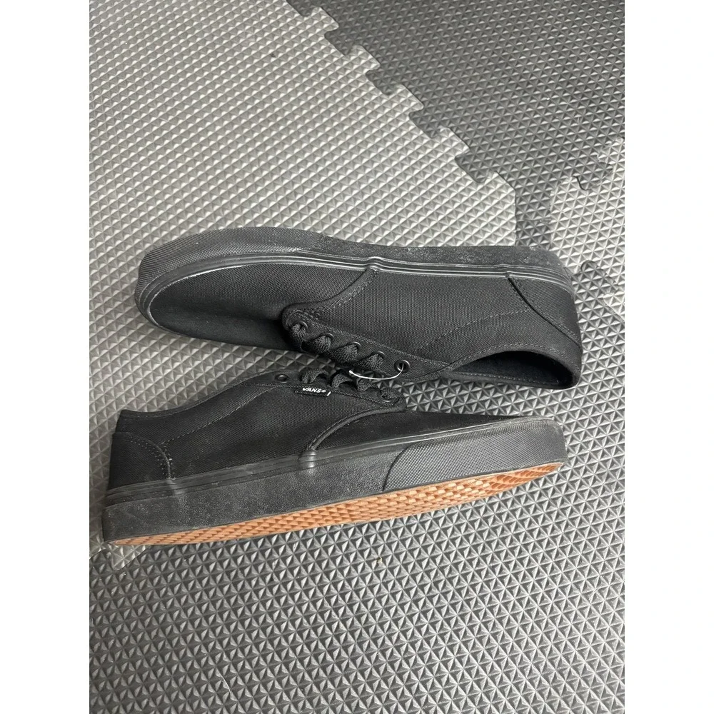 Vans Ward Low Top Sneakers Men's US 9.5 Black Canvas Skate Casual Shoes